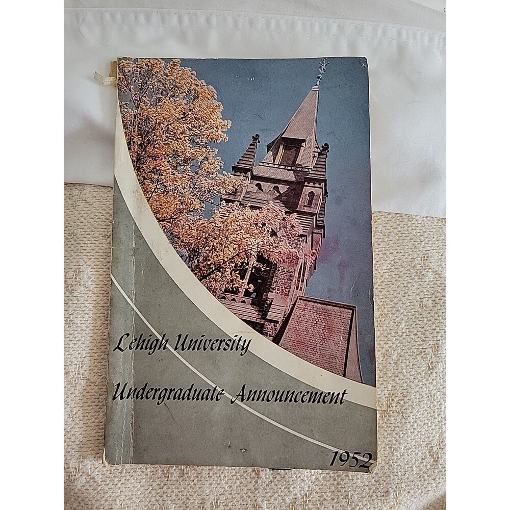 Vtg 1952 Lehigh University Undergraduate Announcement Program Classes Degrees